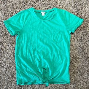 J.Crew Women’s Green Pocket Tee, size XS